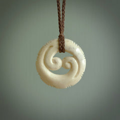 This is a wonderful, etched koru from Deer Antler. Hand carved by Anthony Bray-Heta. Order yours now on NZ Pacific at www.nzpacific.com