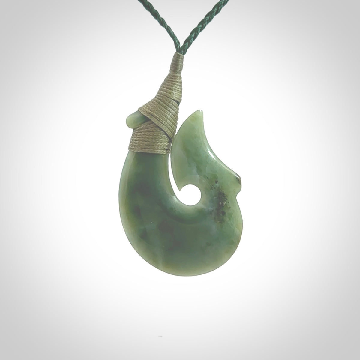 Hand carved New Zealand Jade Hook pendant. New Zealand Jade hook necklace. Real New Zealand Pounamu hook pendant for men and women. Free worldwide delivery.