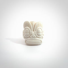 Hand carved natural bone tribal face ring. Natural bone ring with face design. Hand made ring, delivered with international airmail. Postage is included. Unique bone ring.