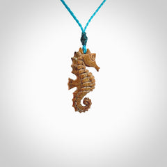 This little pendant is a beautifully carved seahorse pendant made from ancient woolly mammoth tusk. We have designed this so that it can be worn as a pendant, or as a little charm. Made by NZ Pacific and for sale worldwide on our website. Free Postage wherever you are.