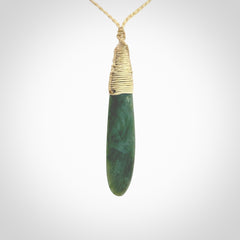 New Zealand flower jade drop pendant. Hand carved in New Zealand by NZ Pacific. Large New Zealand Jade roimata drop necklace. Drop pendant representing healing, comfort and compassion. Unisex pendants for lovers of Jade art to wear.