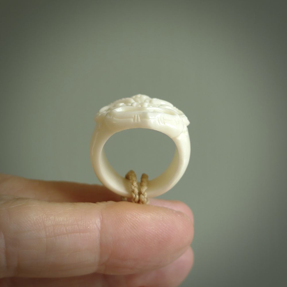 Carved hot sale bone ring